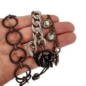 Bundle of 3 Boho Bracelets, including Fossil and Chico's